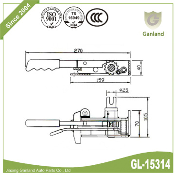 Popular Ratchet Truck Curtain Tensioner Right Hand R44